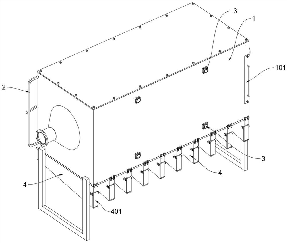 A kind of environmental protection equipment used for exhaust gas purification that can avoid the filter screen falling off