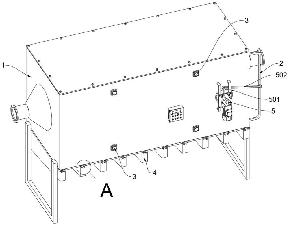 A kind of environmental protection equipment used for exhaust gas purification that can avoid the filter screen falling off