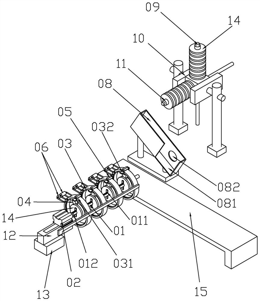 Coiling machine for flat heat shrink tube