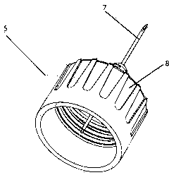 Pen type syringe needle simply packaged and use method thereof