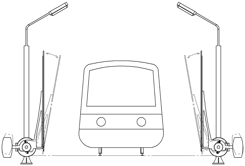 Self-generating railway street lamps that generate electricity using coil springs and suction effects