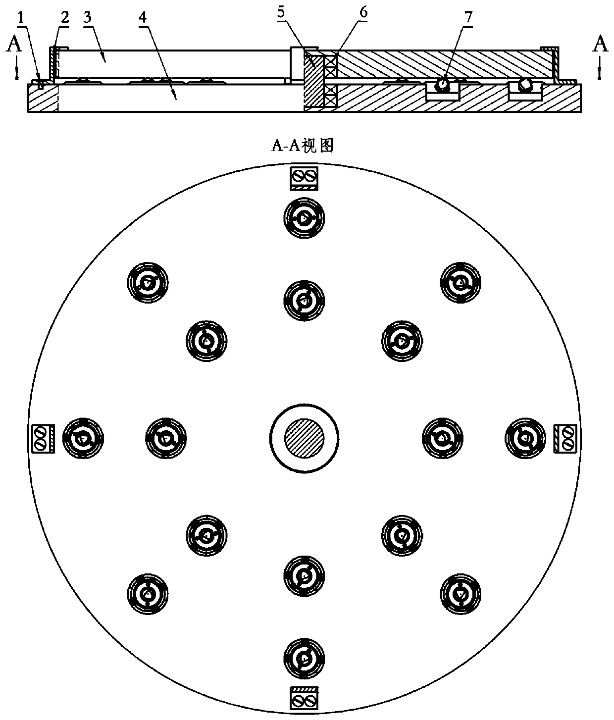 Helicopter course tail locking test device and method