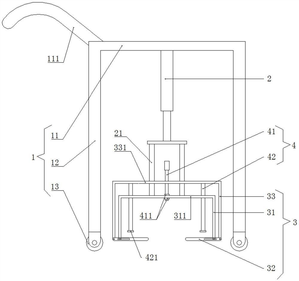 Cable trench cover plate prying and transporting device