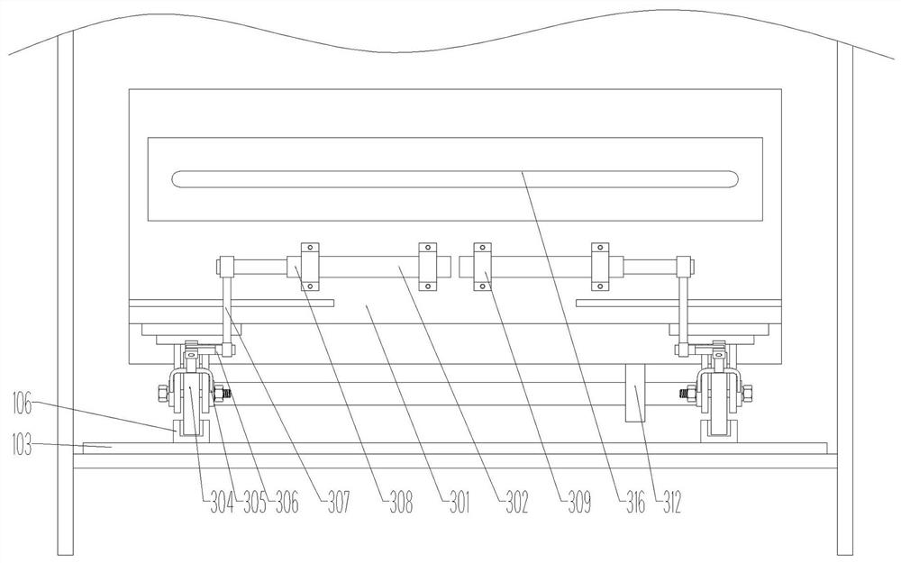 Unloading platform with unloading trolley and used for attached lifting scaffold