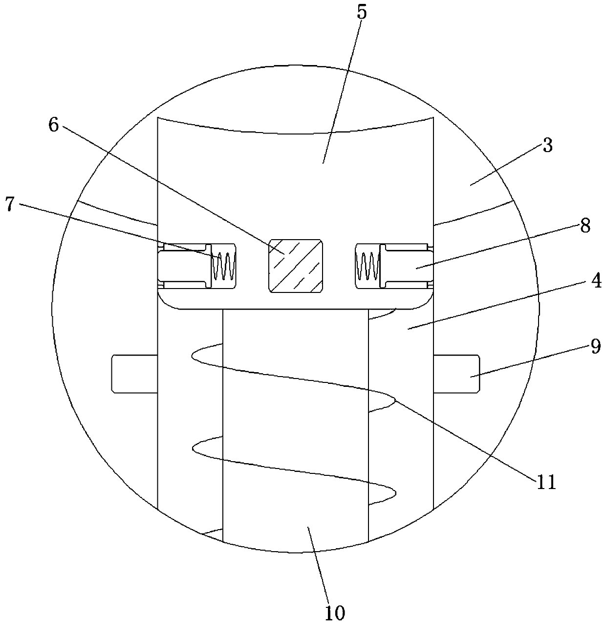 Anti-loosening PVC pipeline fixing device