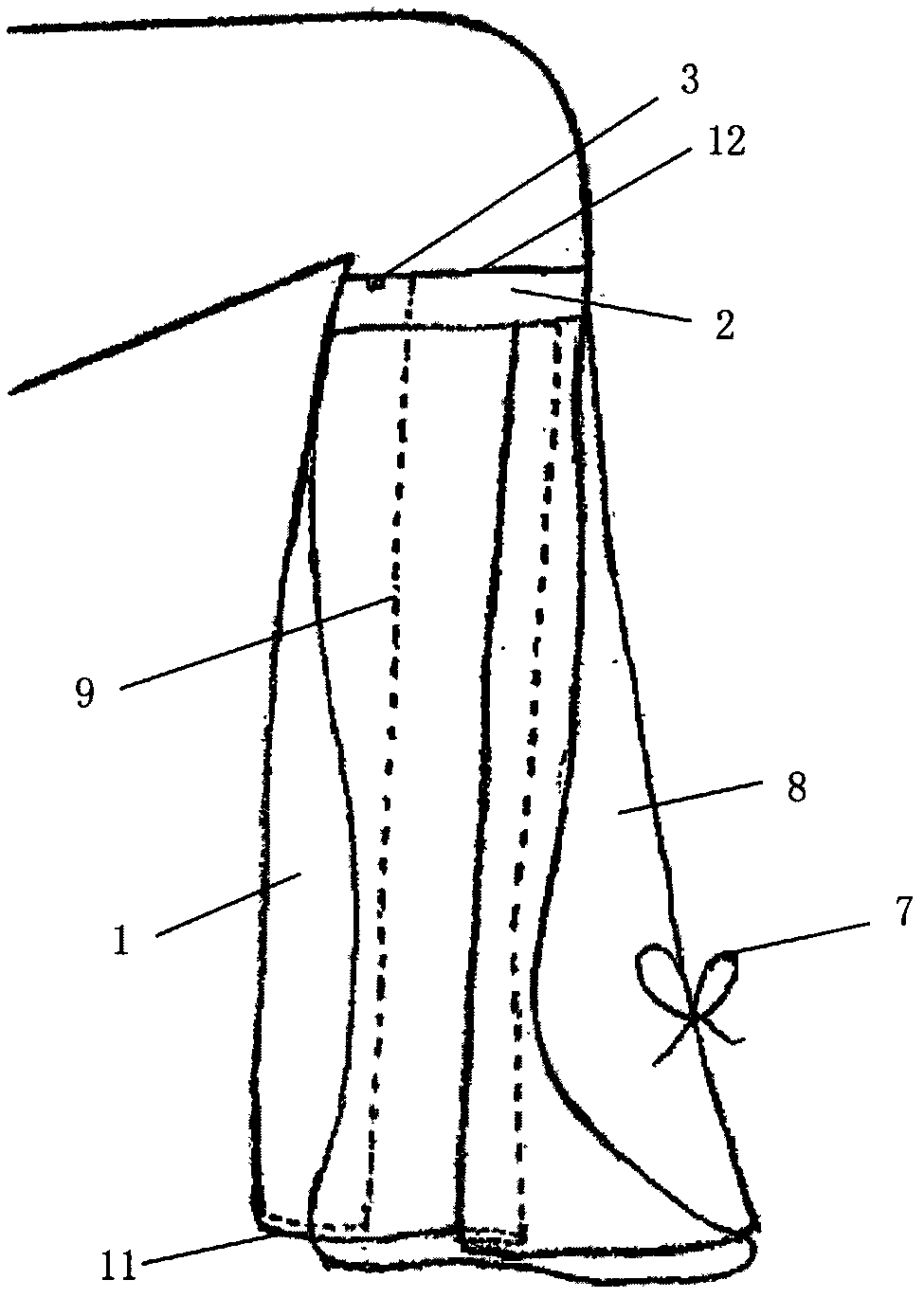 Rainproof skirt for shoes and trousers