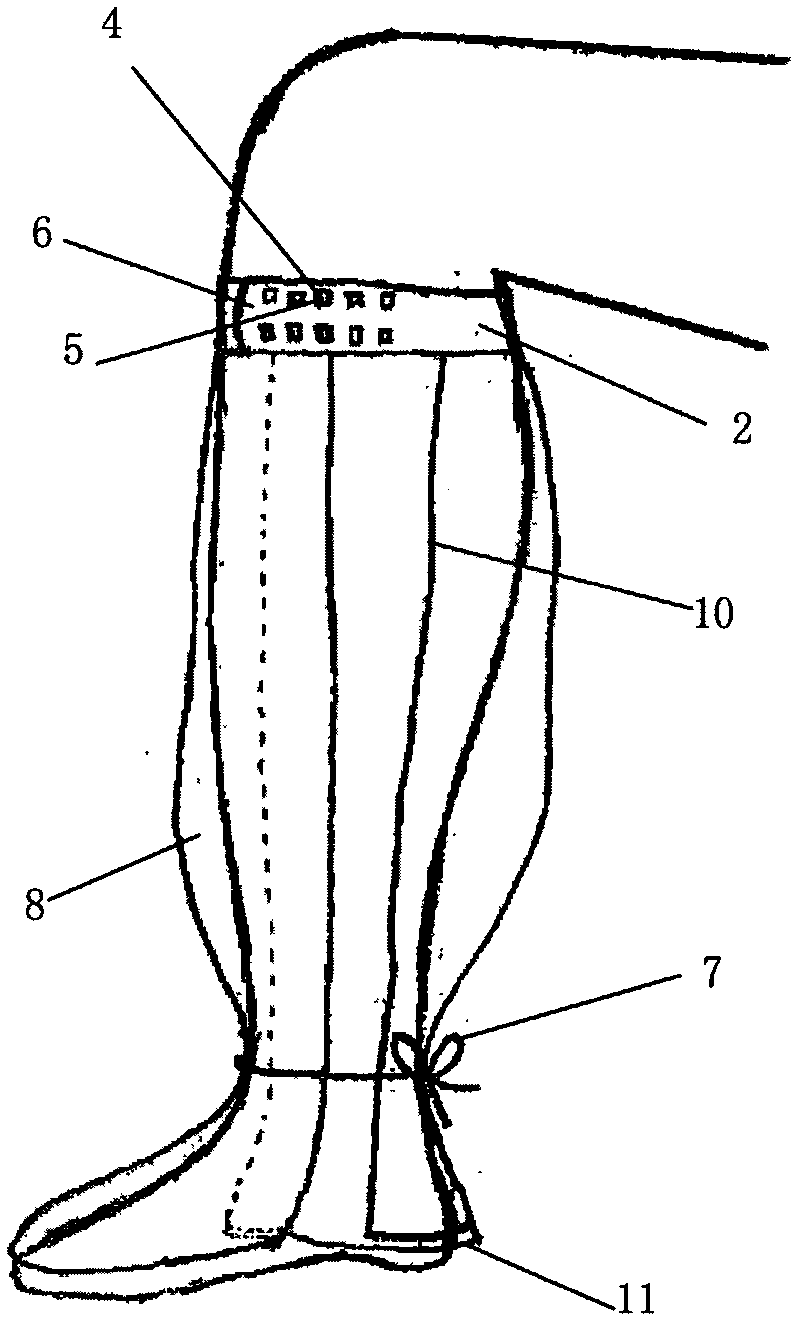 Rainproof skirt for shoes and trousers