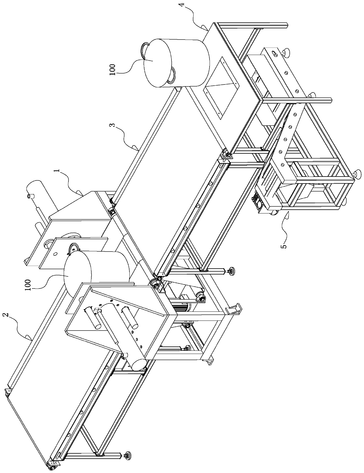 Basket removing machine for large basket tea