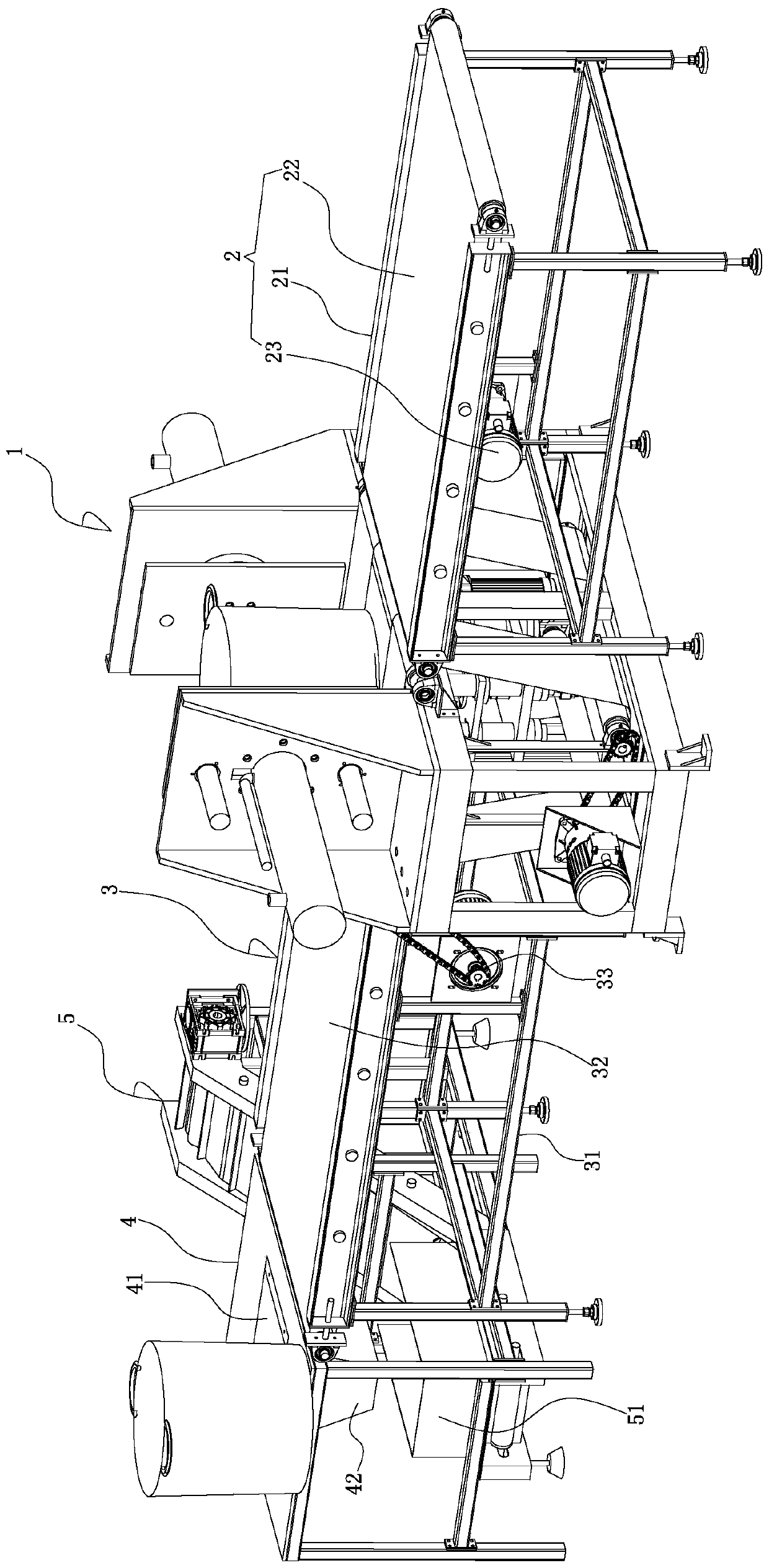 Basket removing machine for large basket tea