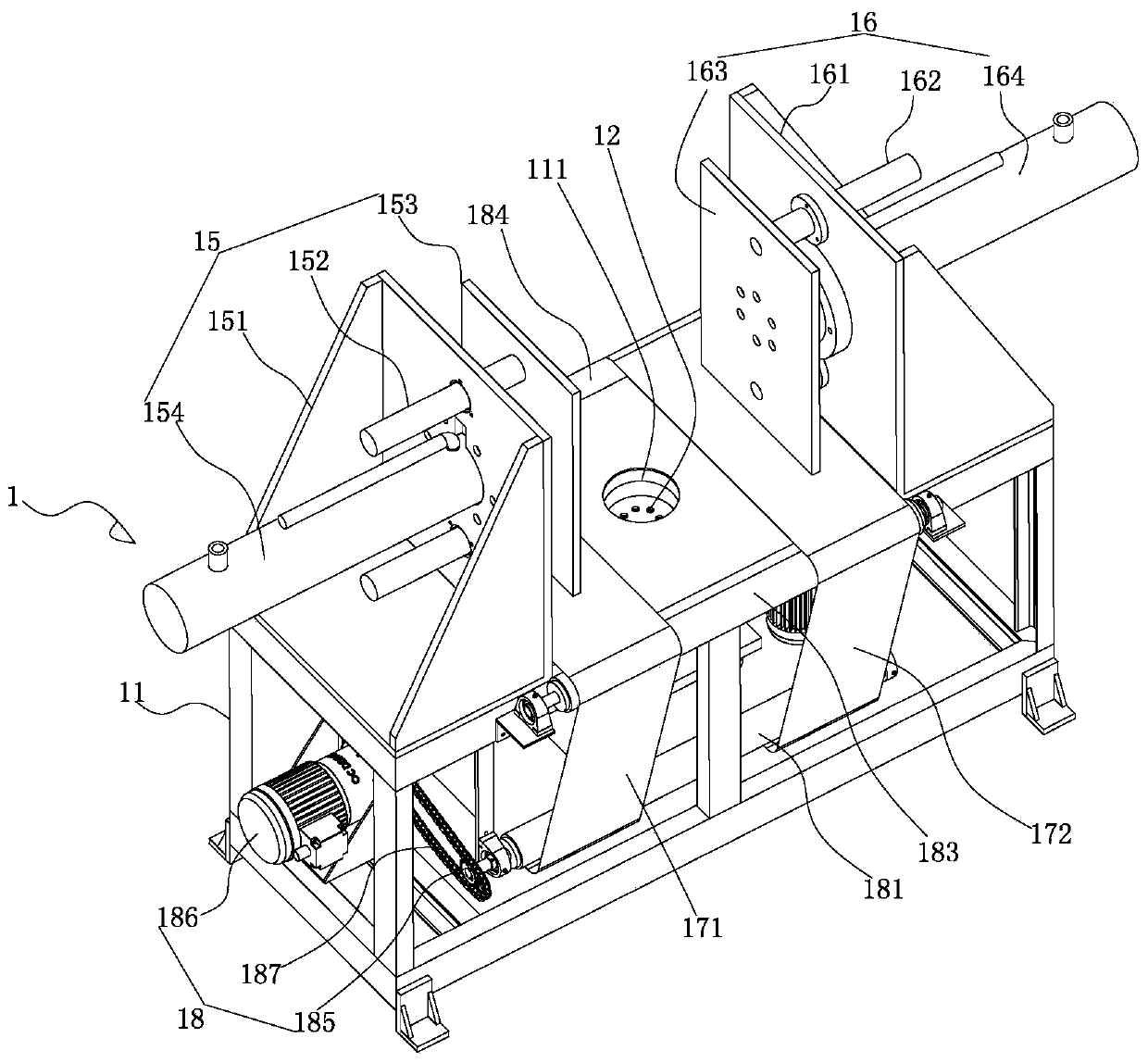 Basket removing machine for large basket tea