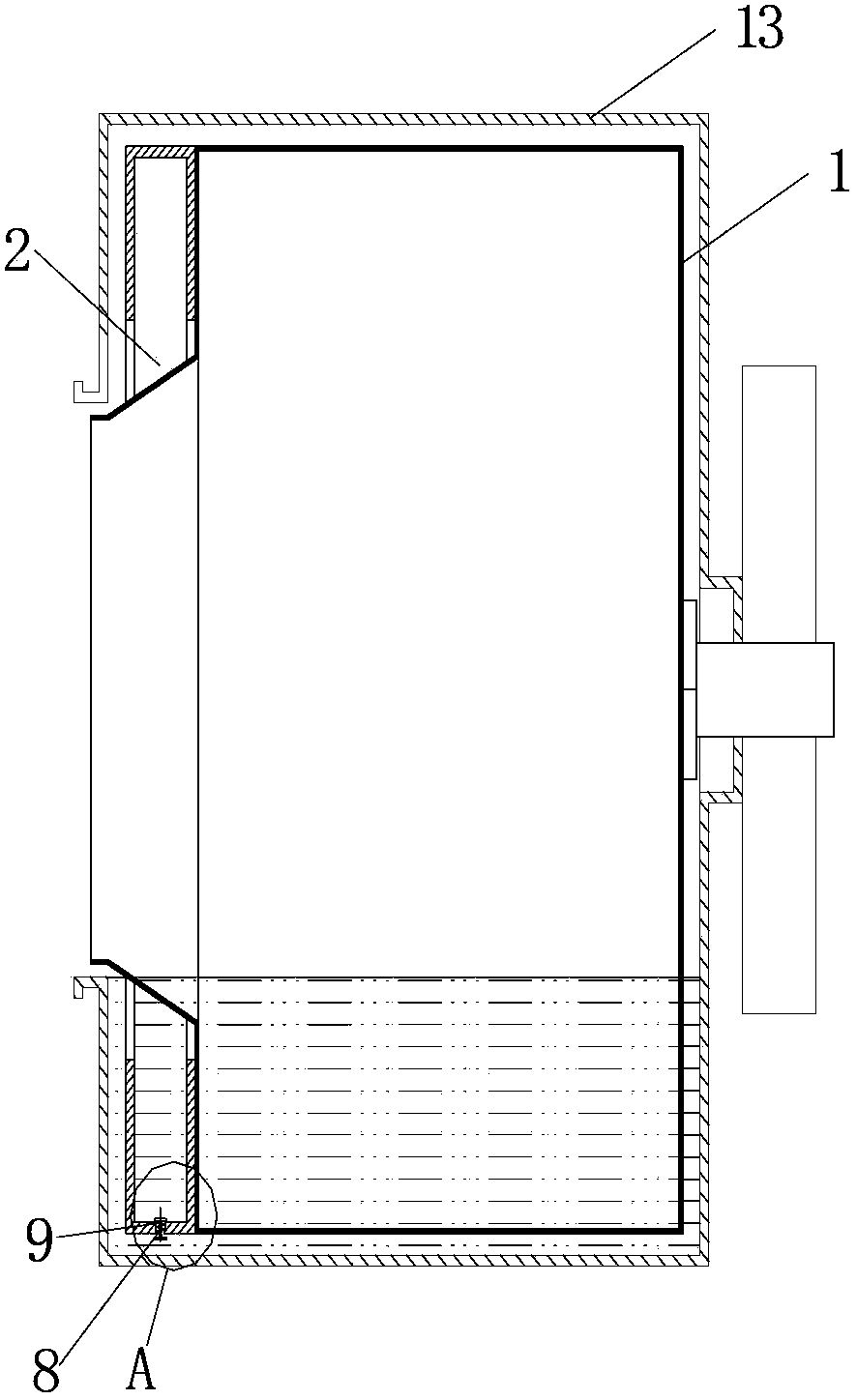 Washing machine with water filling port type balancing ring and control method thereof