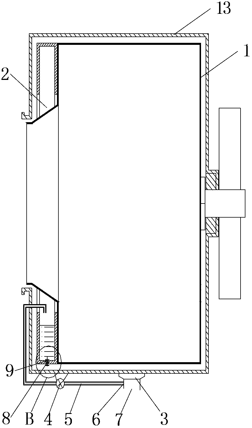 Washing machine with water filling port type balancing ring and control method thereof