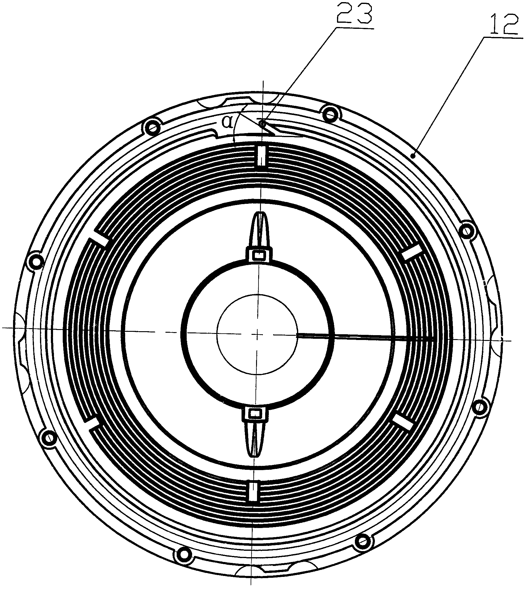 Efficient flow-guide electric-control silicone oil fan clutch assembly