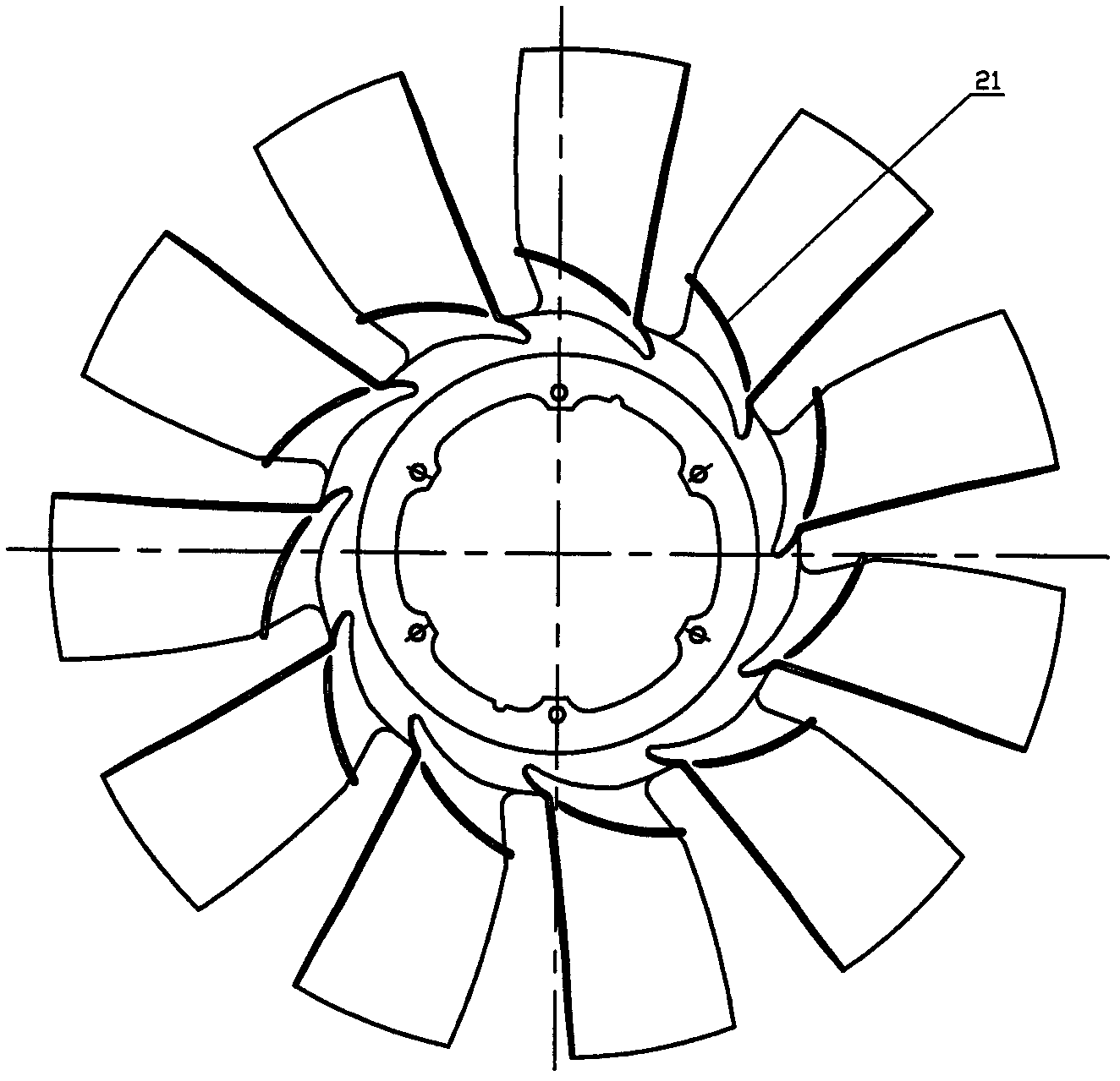 Efficient flow-guide electric-control silicone oil fan clutch assembly