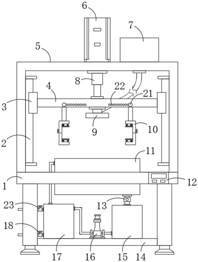 Air leakage detection device for power battery box body of new energy automobile