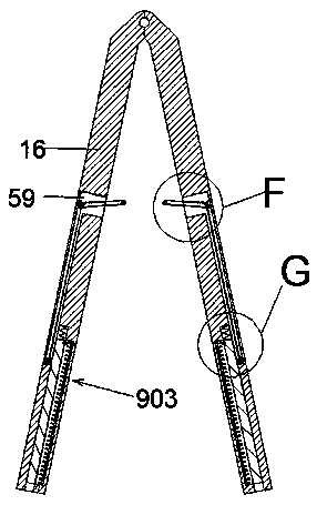 Power grid rush-repair ladder capable of being used on slope