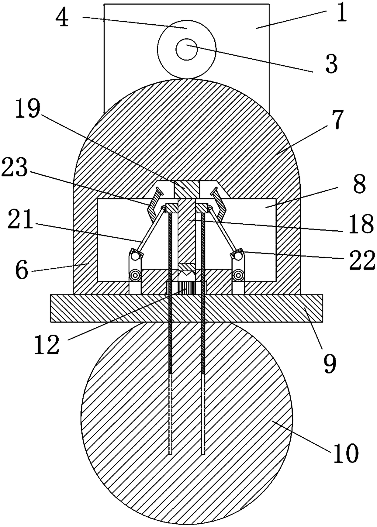 Target practice stabilizing method facilitating change of target rings and using method