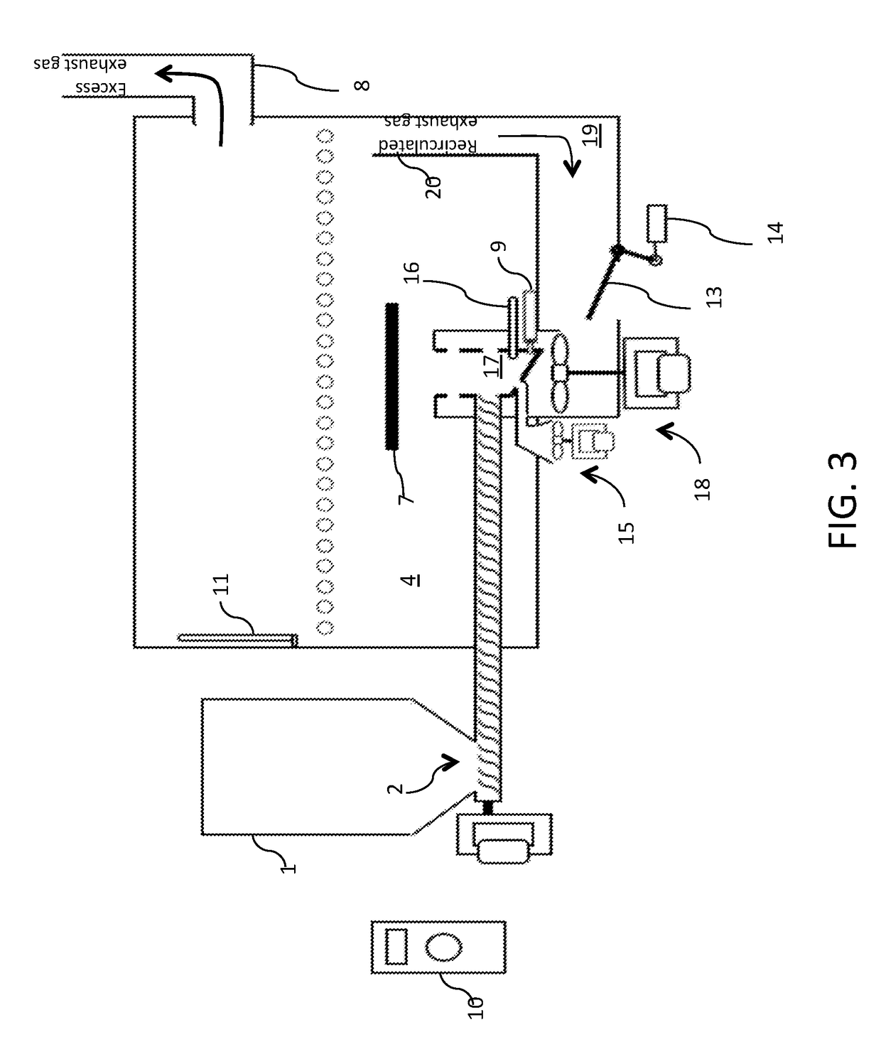 Pellet Barbecue with Exhaust Gas Recirculation