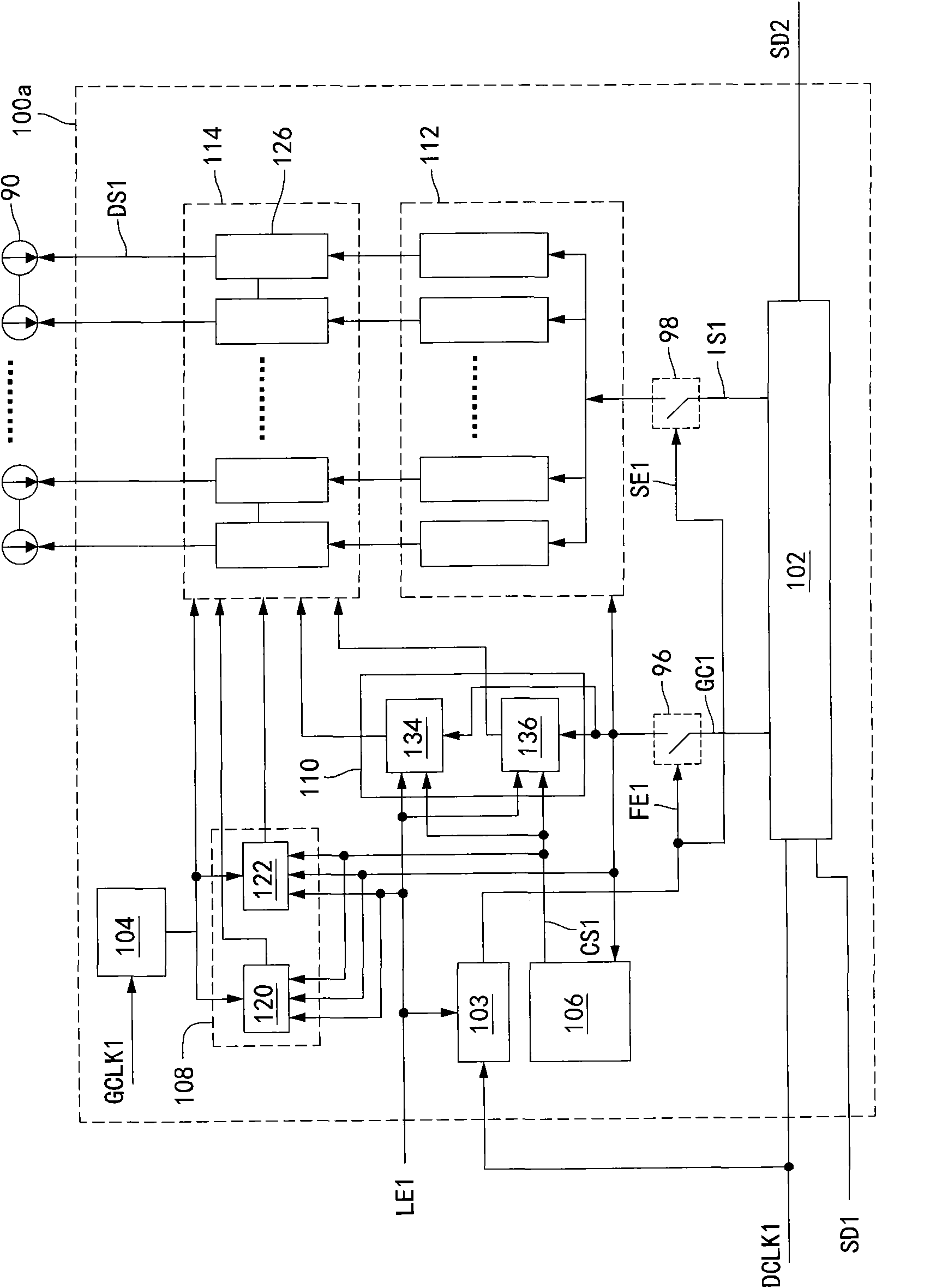 Segmented controlled drive device of light-emitting diodes (LEDs)