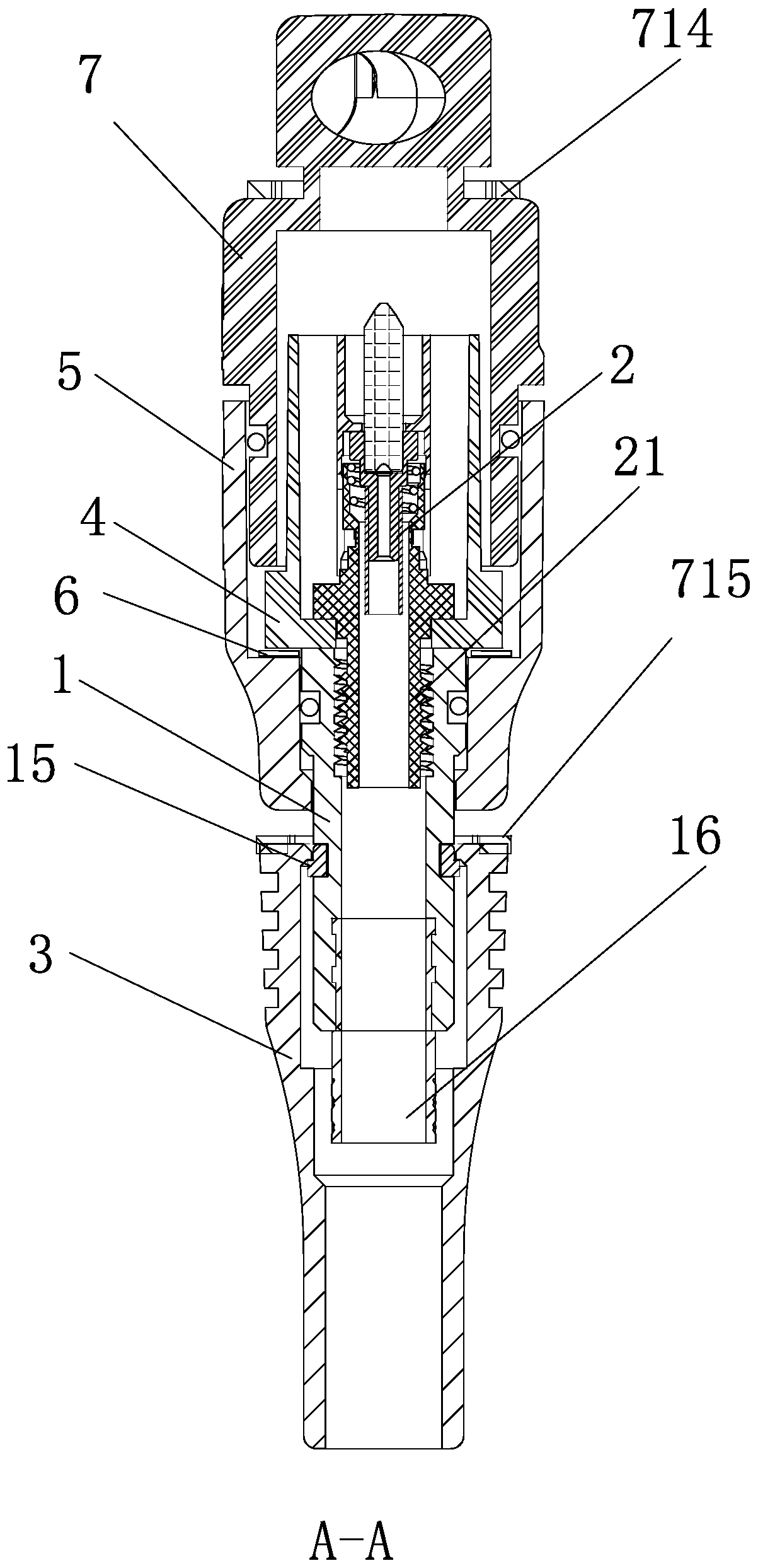 SC type optical fiber connector and SC type optical fiber adapter