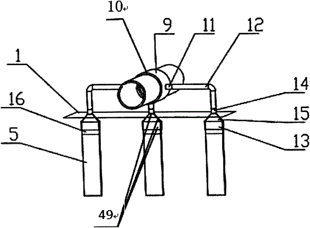 Water-gas separation vacuum pre-pressing method and device