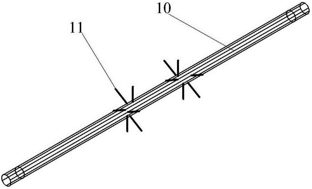 Perforation completion method used for hydraulic fracturing physical simulation test