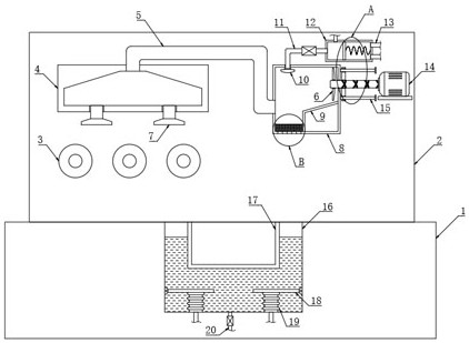 A blanking cooling system for a printing machine