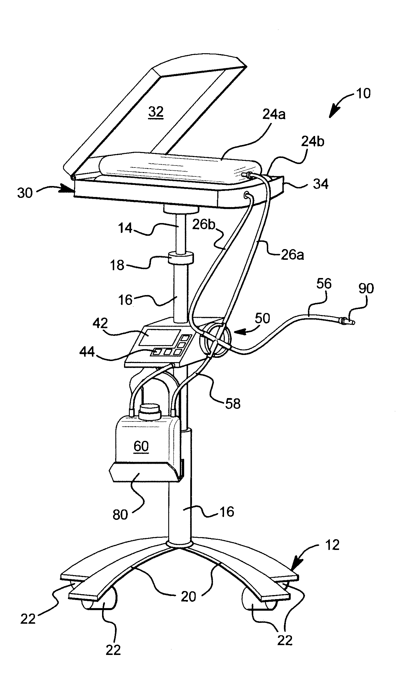 Peritoneal dialysis system having heater pan and weight sensor