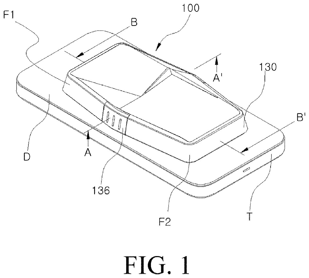 Holder combined with cradle for portable terminal