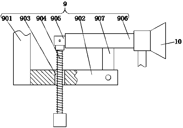 Jaw crusher with functions of spray dust suppression and dust collection dust removal