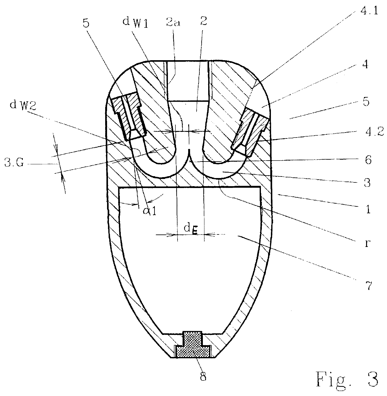 Hydrodynamic tool for cleaning pipes and channels