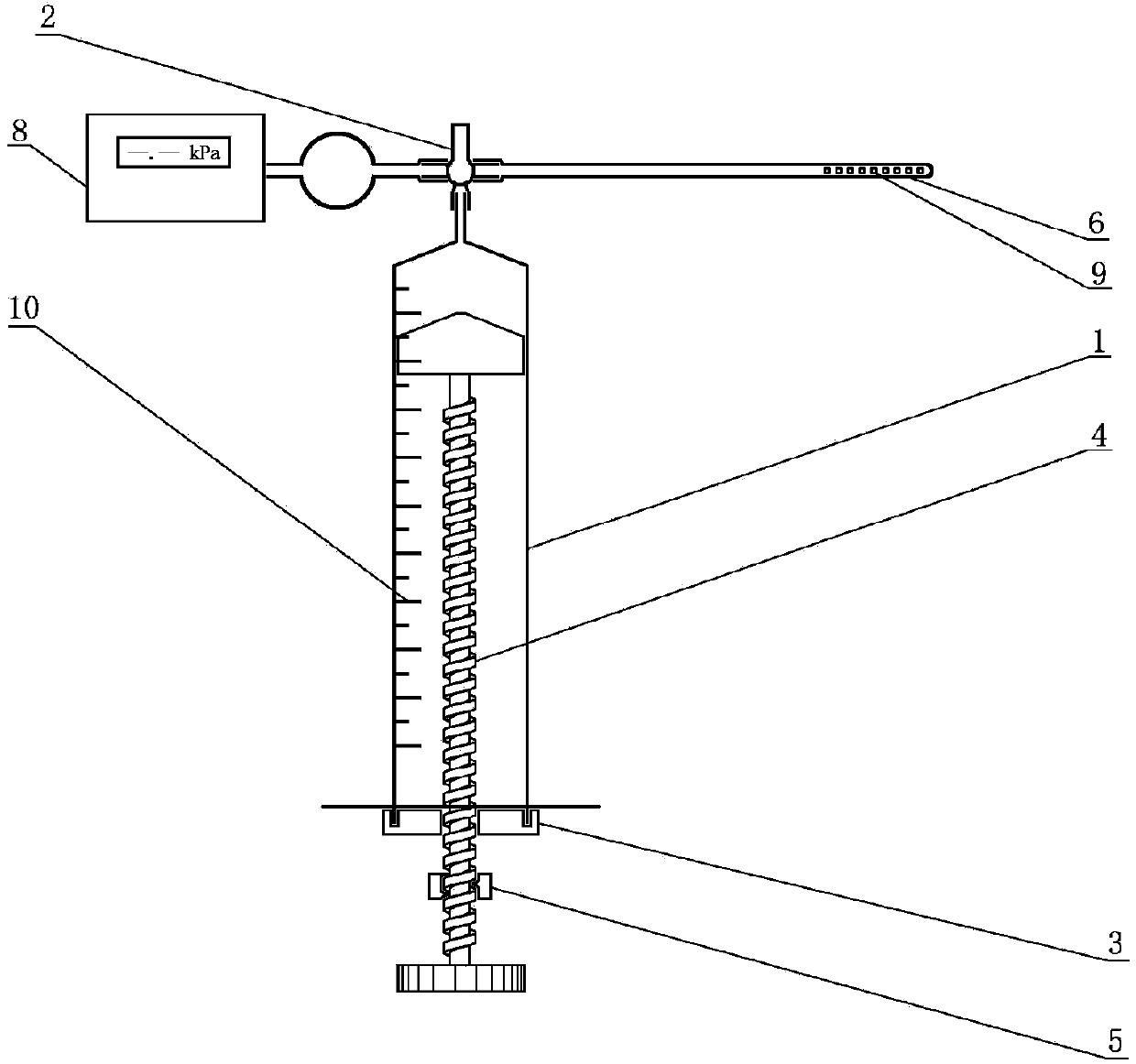 Minitype negative pressure adjustable draining device special for microscopy hand and foot surgery department