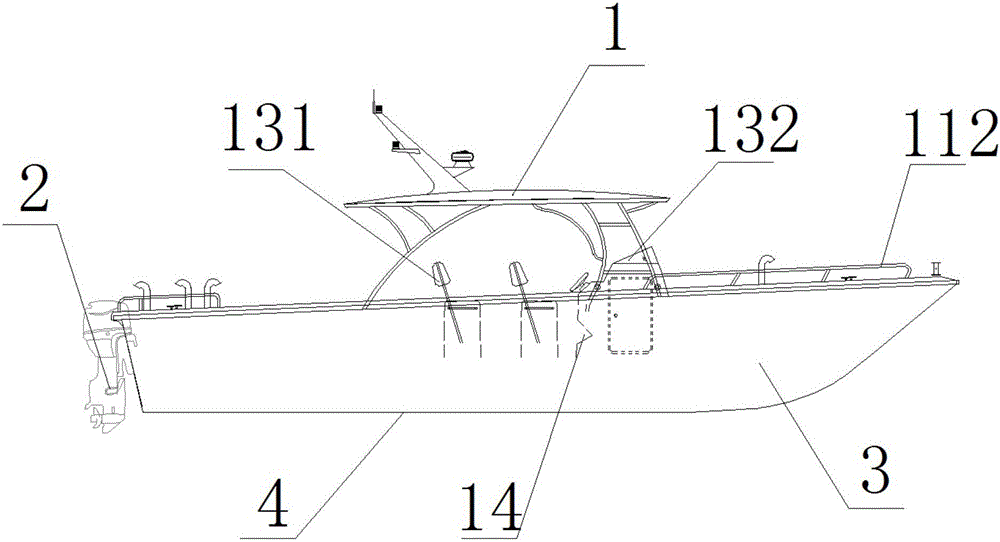 Novel anti-collision high-speed planing boat