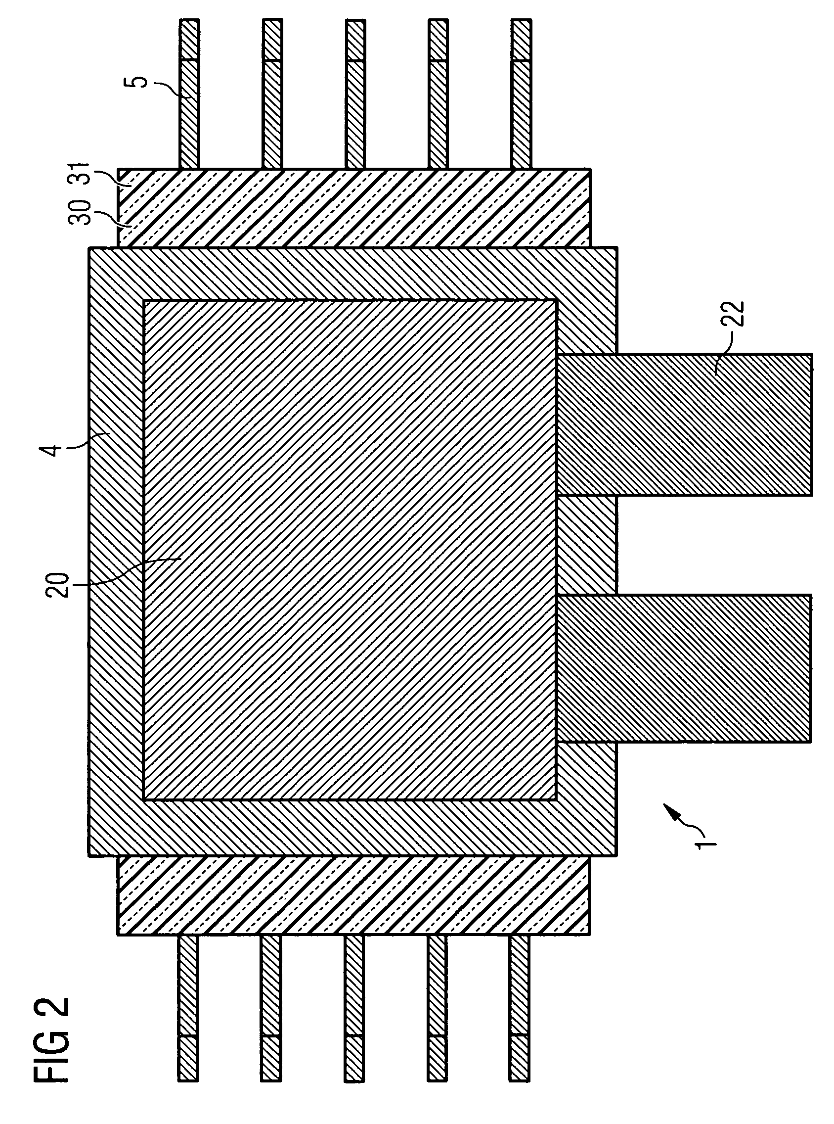 Optoelectronic arrangement having a surface-mountable semiconductor module and a cooling element