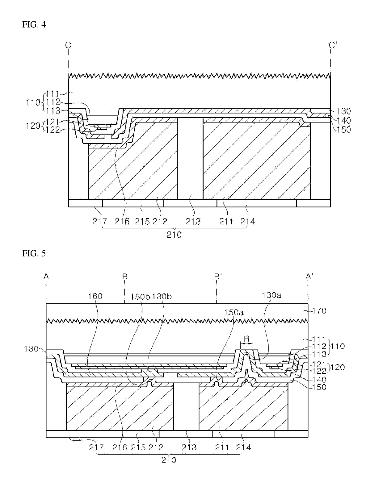 Light emitting element including metal bulk