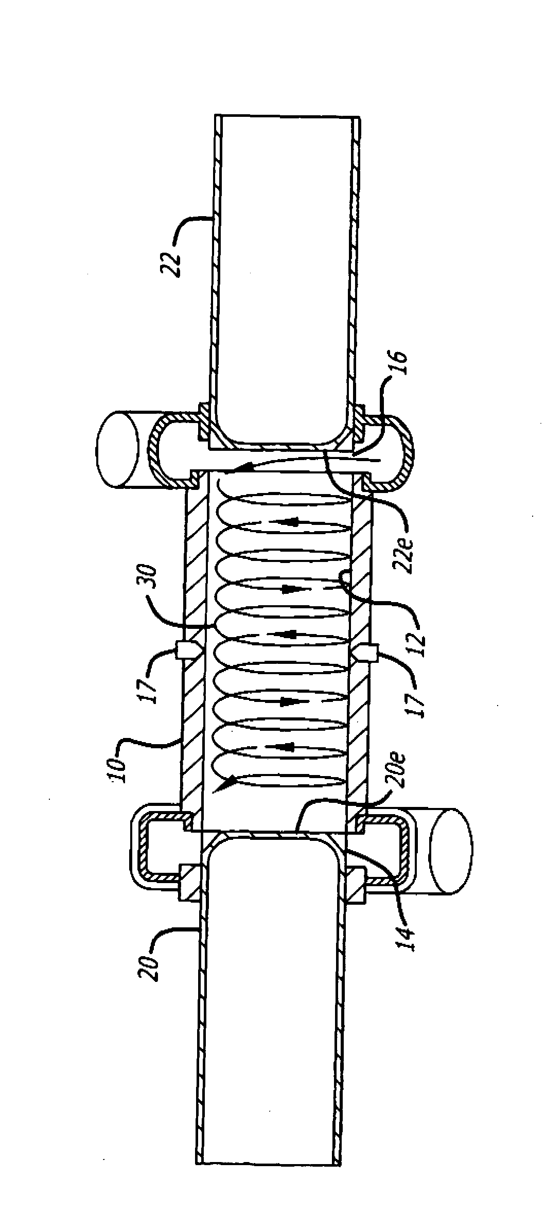 Egr construction for opposed-piston engines