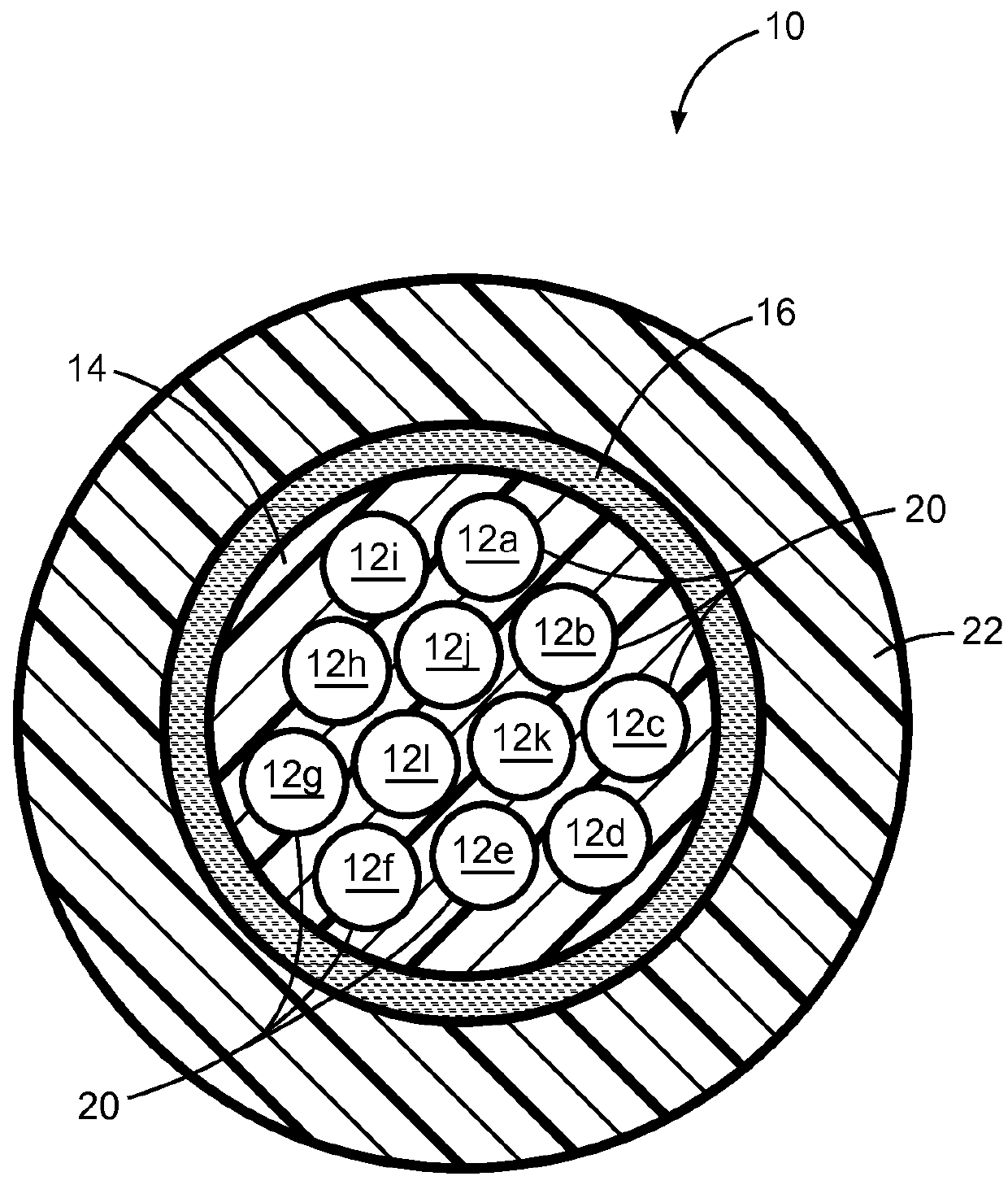 Multi-fiber optical distribution cable for hallway installations