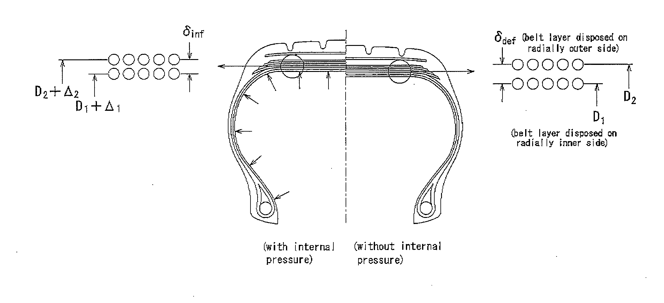 Radial tire for aircraft