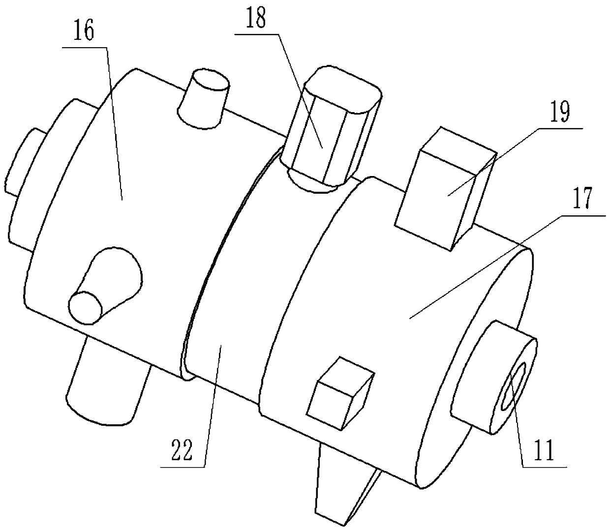 Portable cloth cutting and punching device