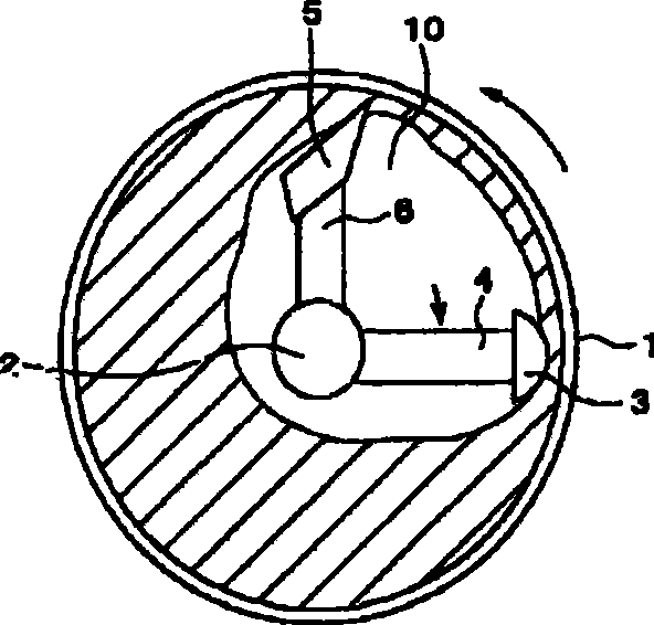 Secondary battery and anode active substance