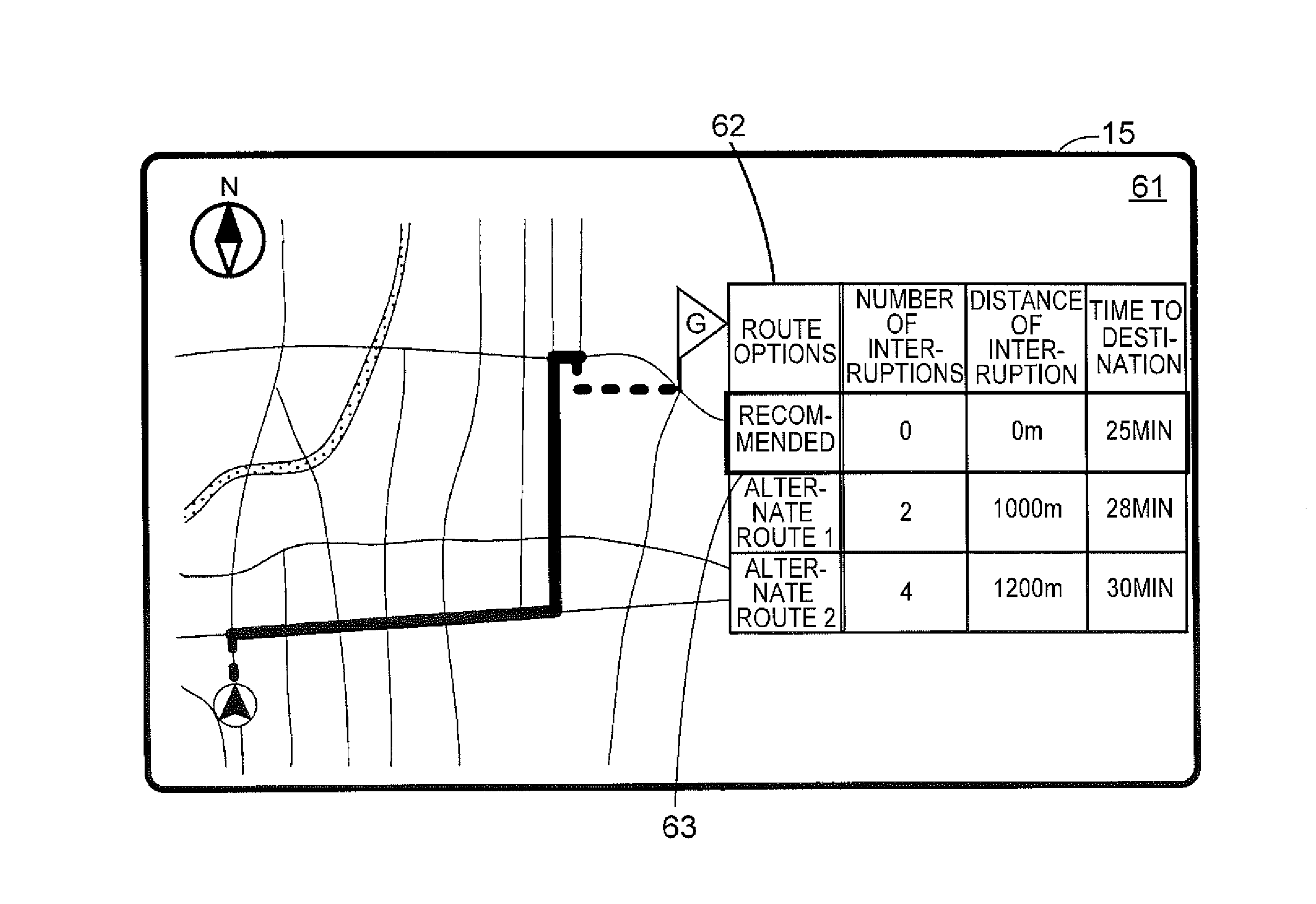 Vehicle navigation route search system, method, and program