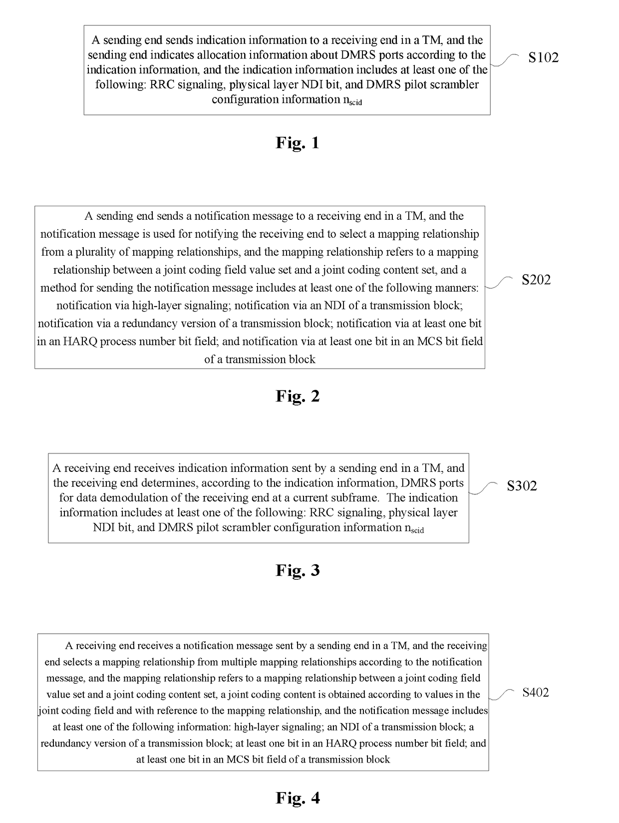 Method and device for notifying and determining dmrs ports or mapping relationship