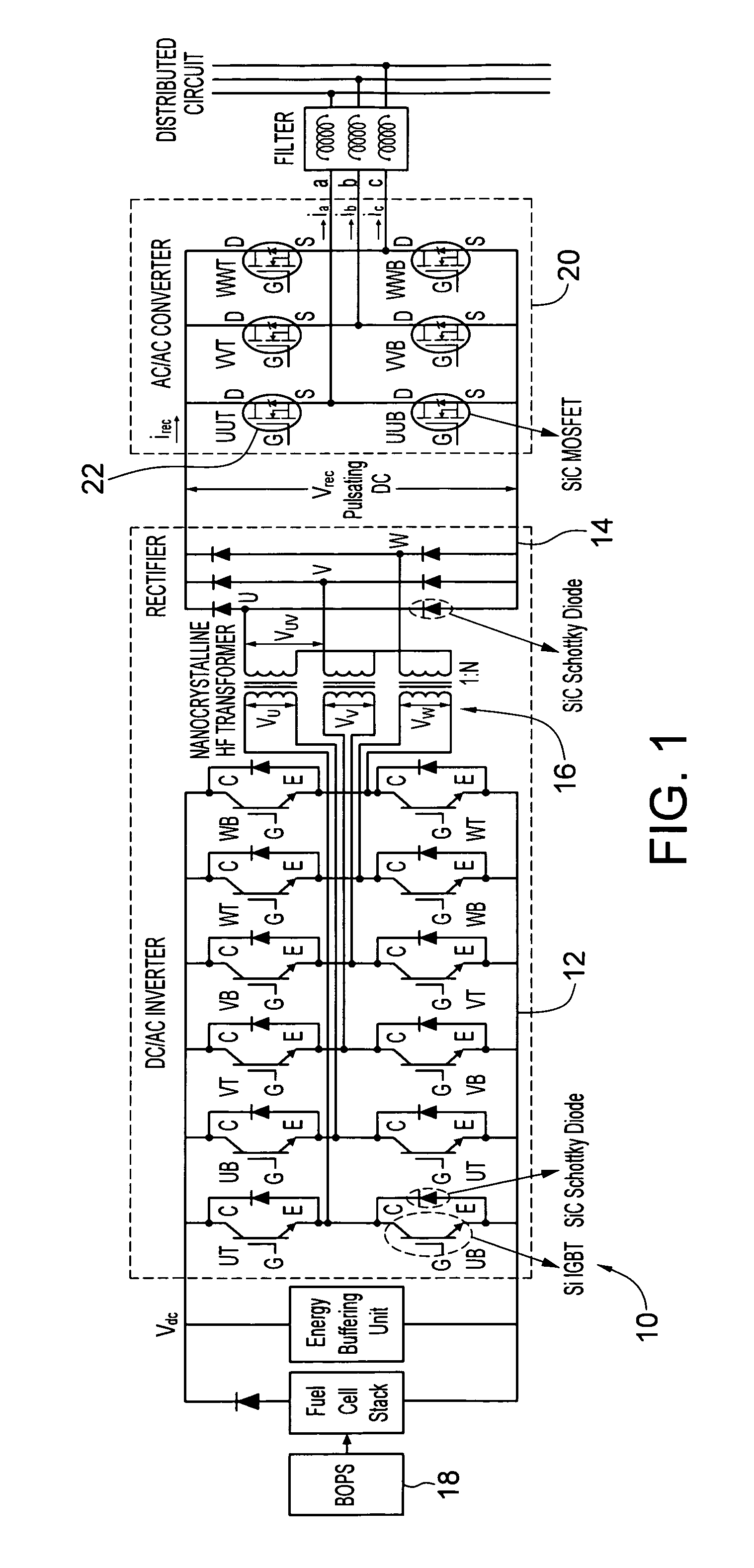 Multiphase converter apparatus and method