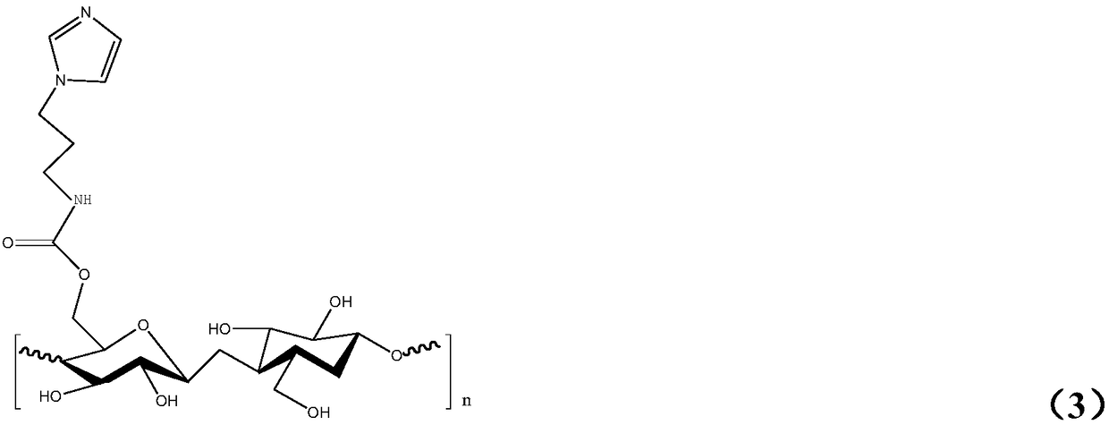 Imidazole ionic liquid modified bacterial cellulose antibacterial film and preparation method thereof