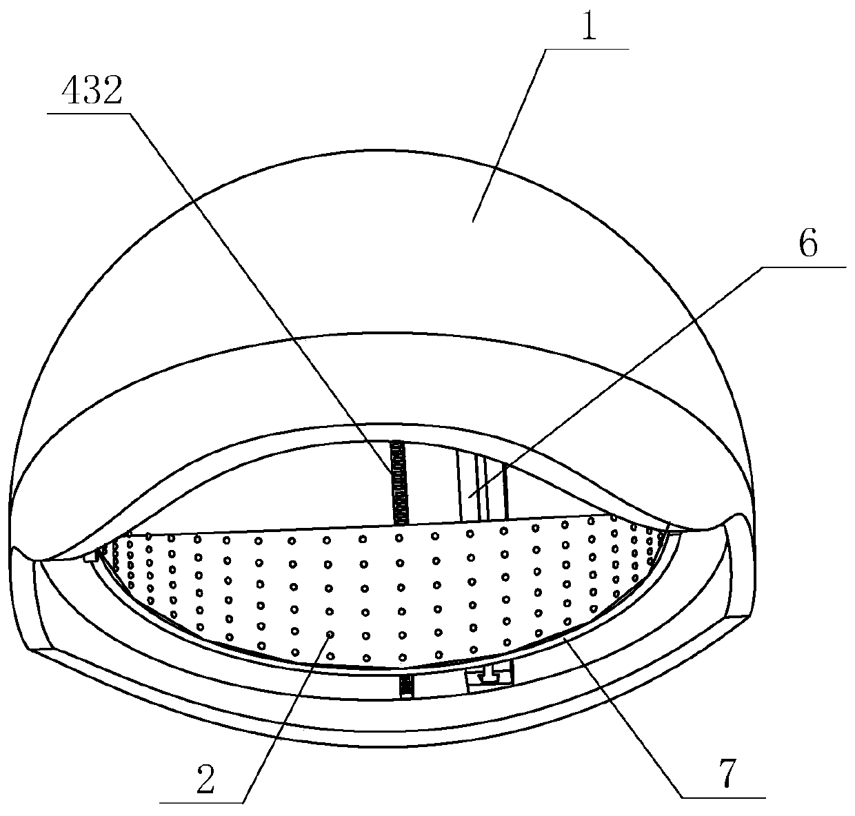 Helmet capable of promoting hair growth and beautifying hair