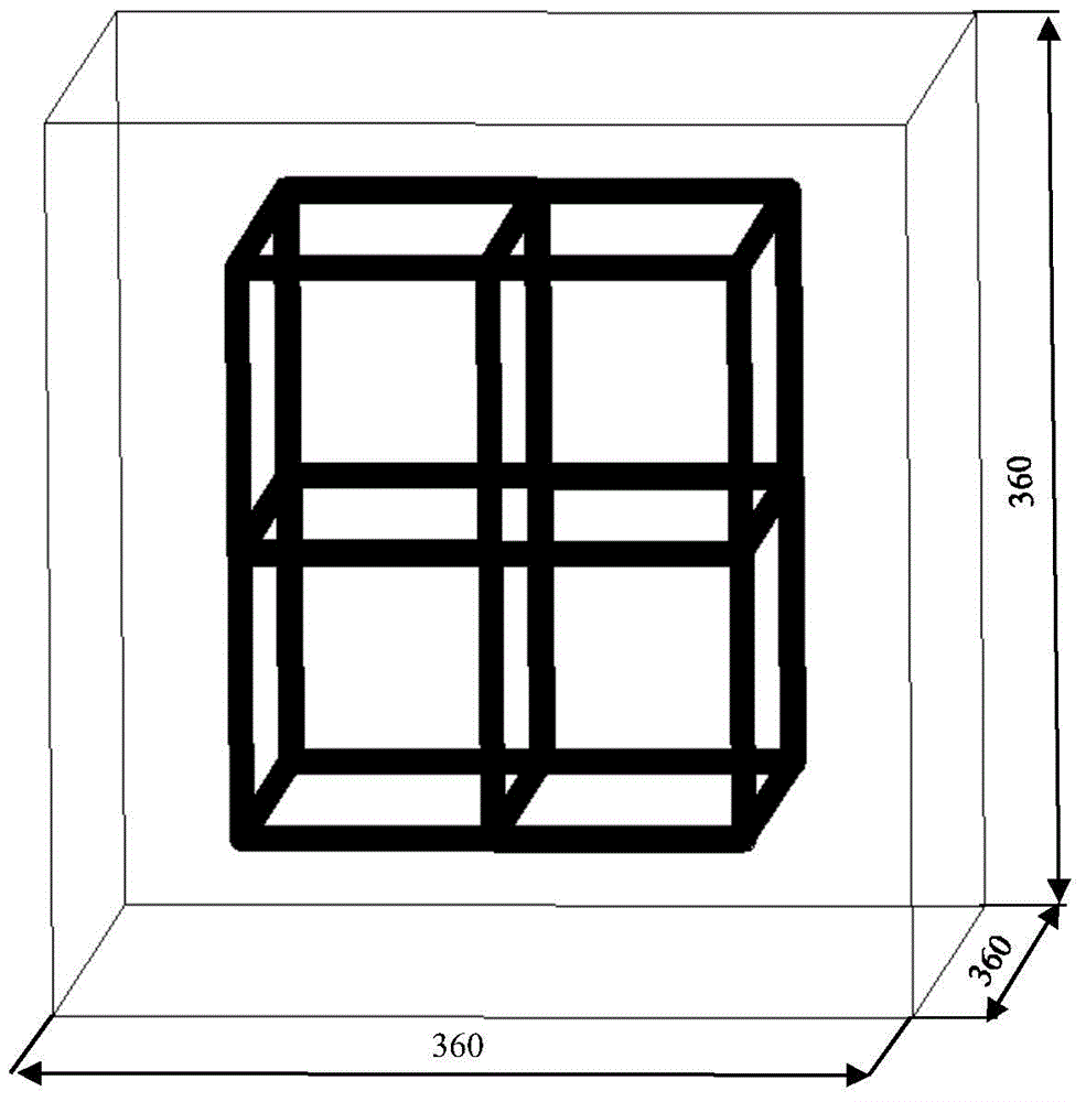 Marine experimental method of steel reinforcement cage built-in concrete