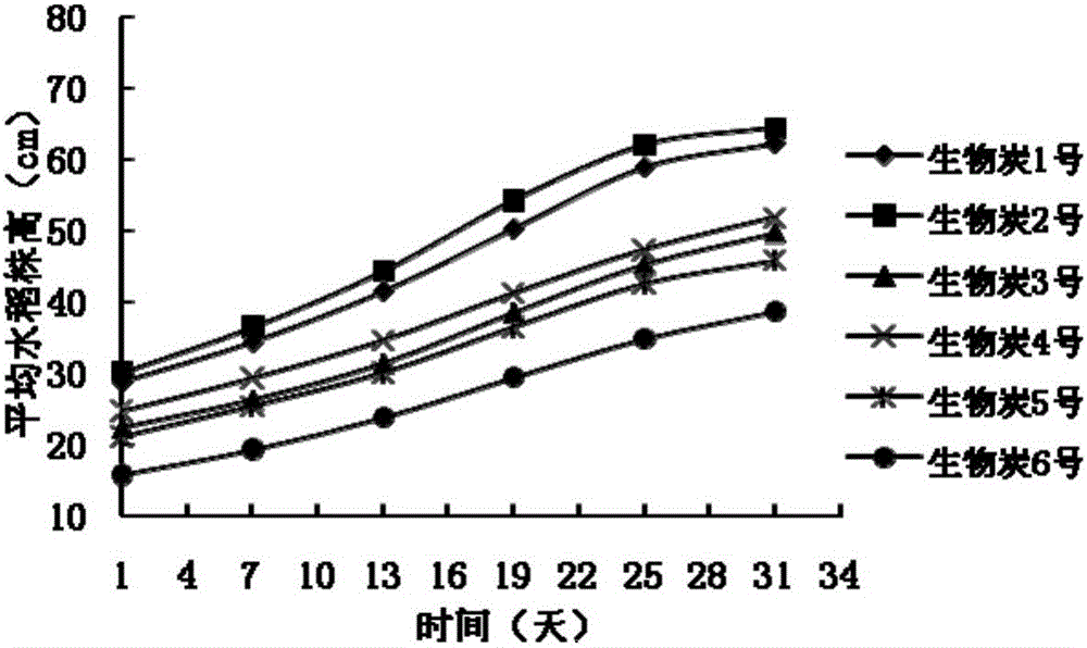 Method for screening proper charcoal type for indoor rice cultivation growth testing