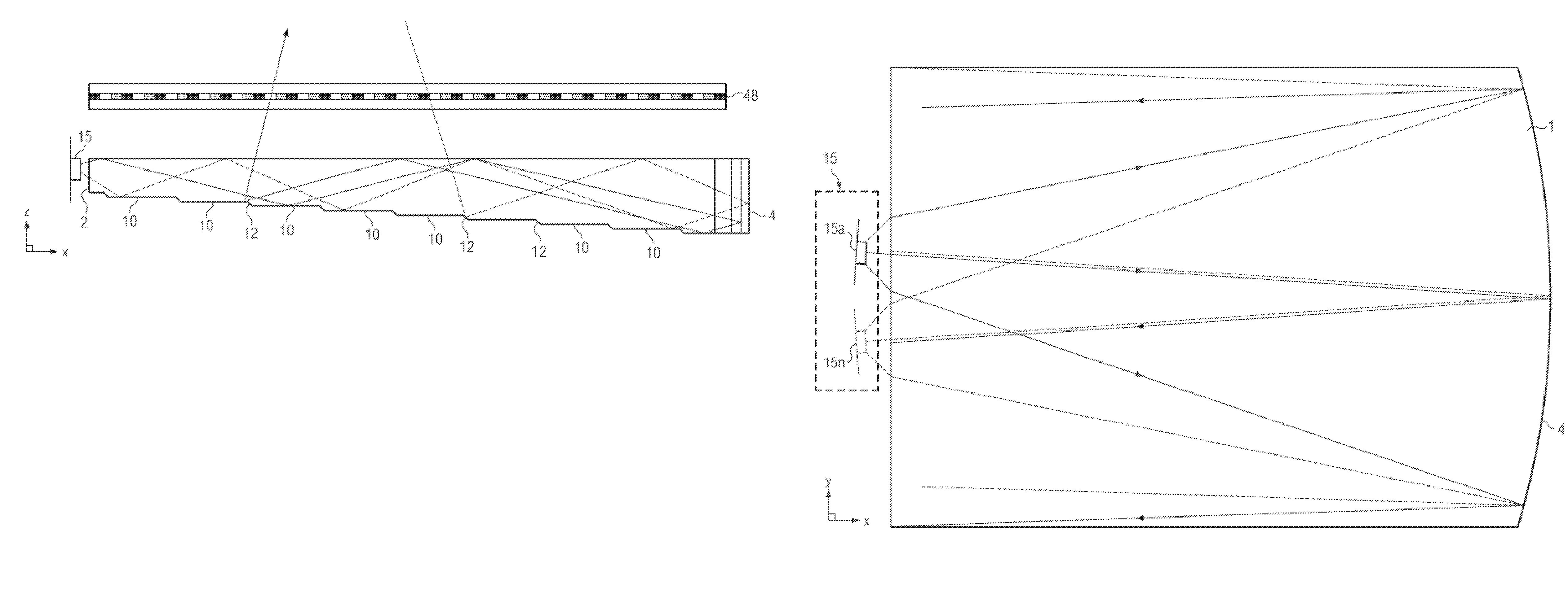 Superlens component for directional display