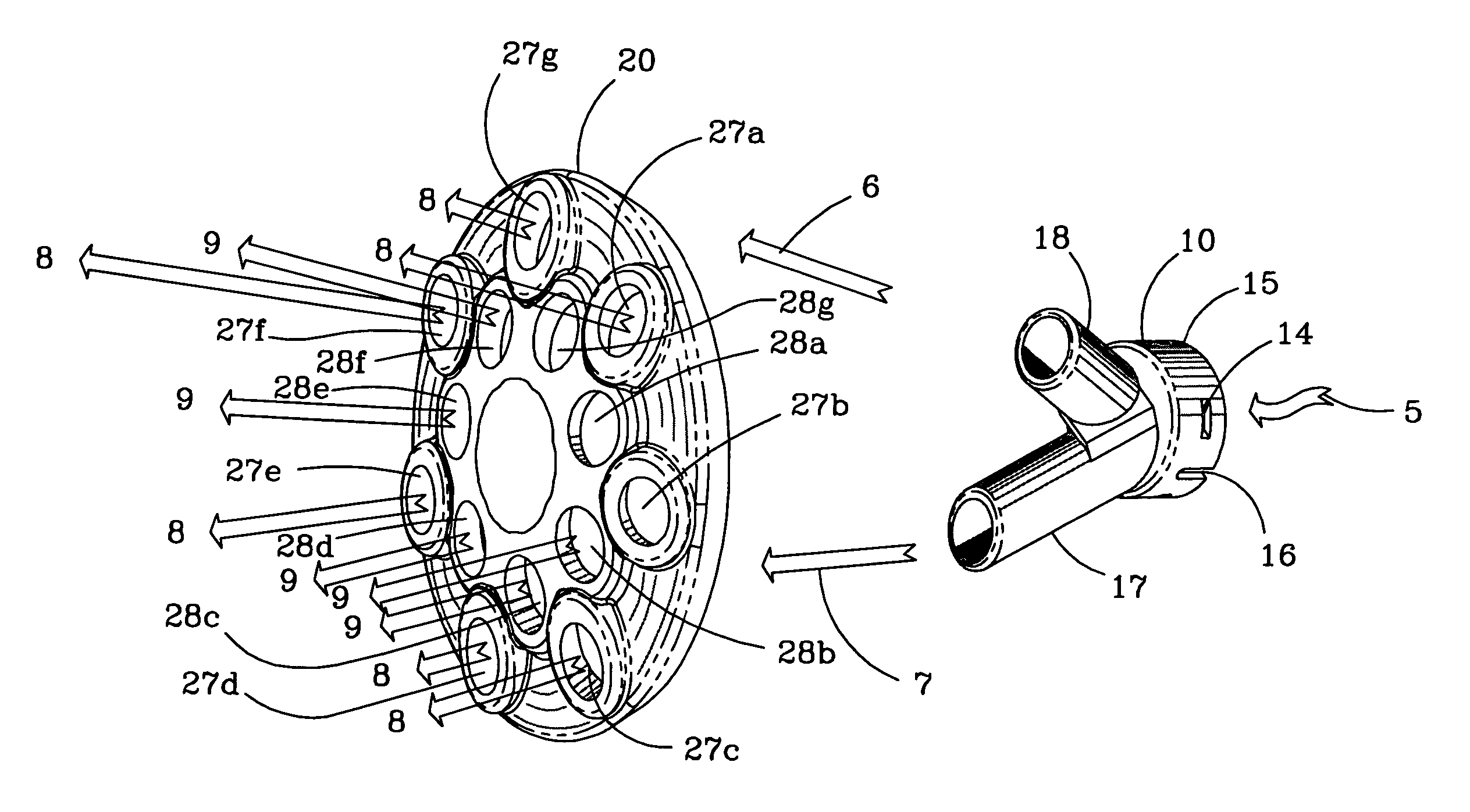 Double pulsating hydrotherapy jet