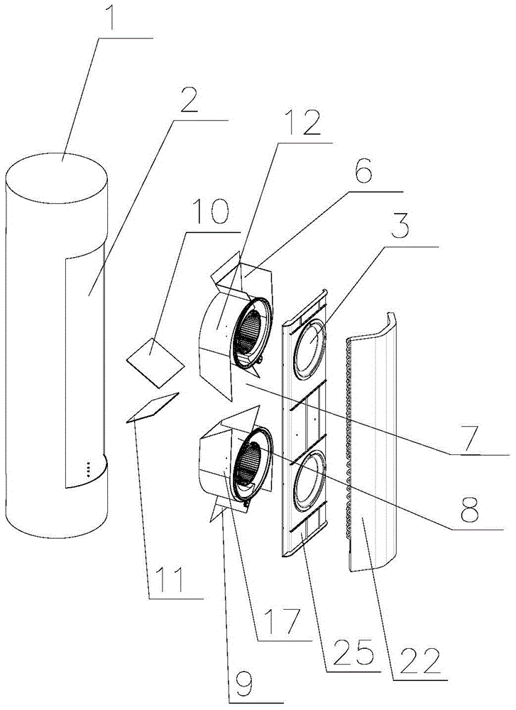 Split floor-type air conditioner